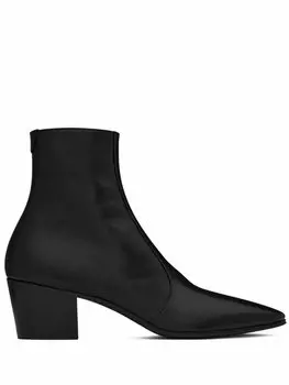 Saint Laurent ботильоны Vassili на молнии, черный