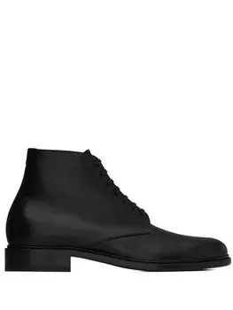 Saint Laurent ботинки Army на шнуровке, черный