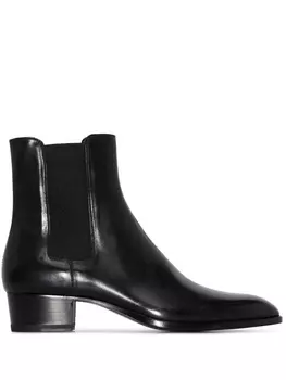 Saint Laurent ботинки Wyatt 40, черный
