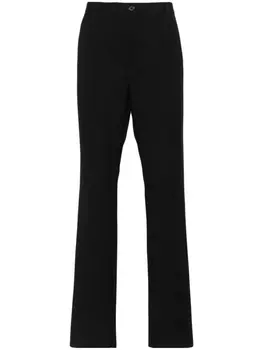 Saint Laurent брюки grain de poudre прямого кроя, черный