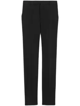 Saint Laurent брюки строгого кроя с завышенной талией, черный