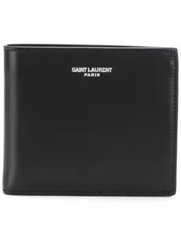 Saint Laurent бумажник East/West, черный
