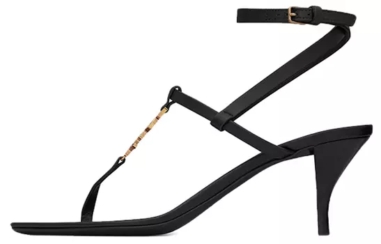 Женские сандалии Saint Laurent, черный