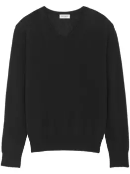 Saint Laurent джемпер из смесового кашемира, черный
