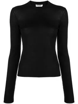 Saint Laurent джемпер тонкой вязки, черный