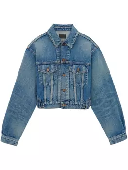 Saint Laurent джинсовая куртка, синий