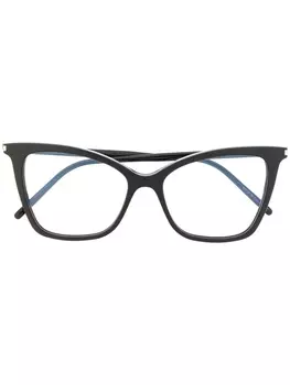 Saint Laurent Eyewear очки SL386 в оправе 'кошачий глаз', черный