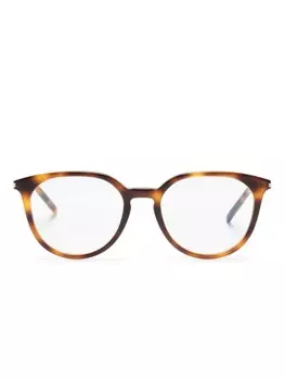 Saint Laurent Eyewear очки SL681F в оправе панто, коричневый