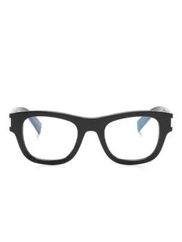 Saint Laurent Eyewear очки SL698 трапециевидной формы, черный