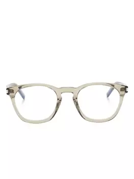 Saint Laurent Eyewear очки SL 28 в квадратной оправе, коричневый