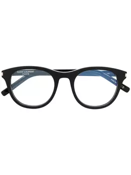 Saint Laurent Eyewear очки SL 403 в круглой оправе, черный