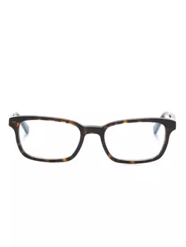 Saint Laurent Eyewear очки SL 671 в прямоугольной оправе, коричневый