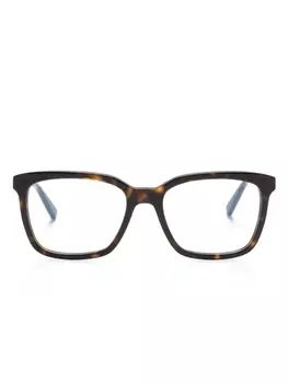 Saint Laurent Eyewear очки SL 672 в квадратной оправе, коричневый