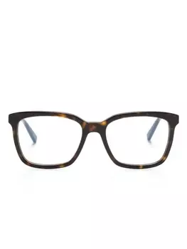 Saint Laurent Eyewear очки SL 672 в квадратной оправе, коричневый
