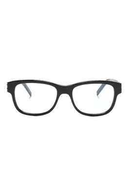Saint Laurent Eyewear очки трапециевидной формы, черный