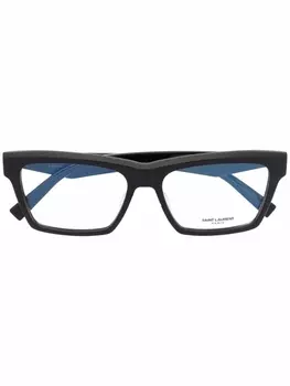 Saint Laurent Eyewear очки трапециевидной формы, черный