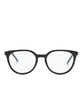 Saint Laurent Eyewear очки в круглой оправе, черный