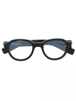 Saint Laurent Eyewear очки в круглой оправе, черный