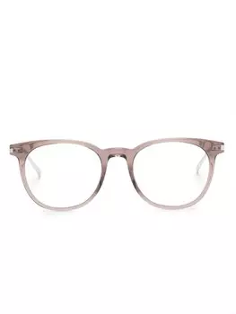 Saint Laurent Eyewear очки в круглой оправе с логотипом, фиолетовый