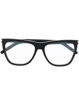 Saint Laurent Eyewear очки в квадратной оправе, черный