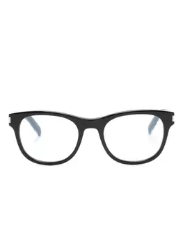 Saint Laurent Eyewear очки в овальной оправе, черный