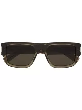 Saint Laurent Eyewear солнцезащитные очки 659 в квадратной оправе, коричневый