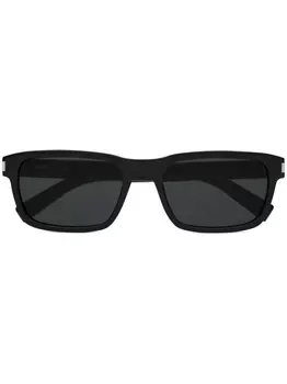 Saint Laurent Eyewear солнцезащитные очки 662 в прямоугольной оправе, черный