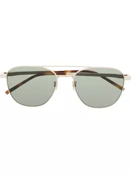 Saint Laurent Eyewear солнцезащитные очки-авиаторы SL531, золотой