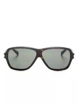 Saint Laurent Eyewear солнцезащитные очки Carolyn в массивной оправе, серый