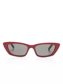 Saint Laurent Eyewear солнцезащитные очки «кошачий глаз» SL277, красный