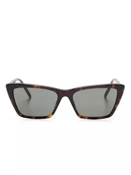 Saint Laurent Eyewear солнцезащитные очки Mica Thin, коричневый