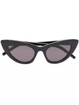 Saint Laurent Eyewear солнцезащитные очки New Wave SL Lily в оправе 'кошачий глаз', черный
