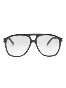Saint Laurent Eyewear солнцезащитные очки-пилоты, черный