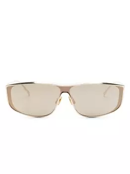 Saint Laurent Eyewear солнцезащитные очки-пилоты Luna, золотистый
