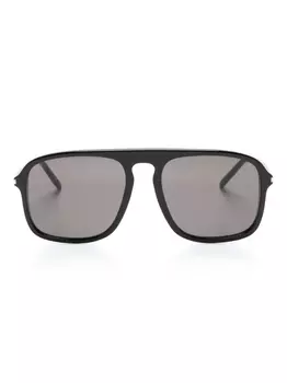 Saint Laurent Eyewear солнцезащитные очки-пилоты SL590, черный