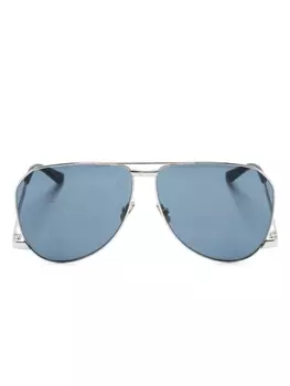 Saint Laurent Eyewear солнцезащитные очки-пилоты SL 690 Dust, серебристый