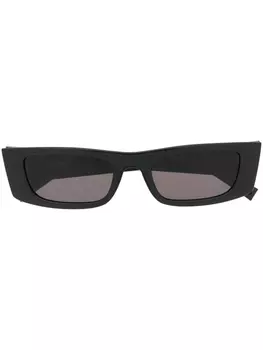 Saint Laurent Eyewear солнцезащитные очки с логотипом, черный