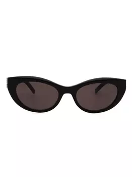 Saint Laurent Eyewear солнцезащитные очки с логотипом, черный