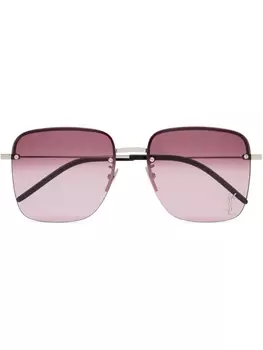 Saint Laurent Eyewear солнцезащитные очки с логотипом, розовый