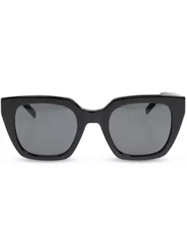 Saint Laurent Eyewear солнцезащитные очки с логотипом, черный