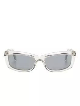 Saint Laurent Eyewear солнцезащитные очки SL658 в прямоугольной оправе, серый