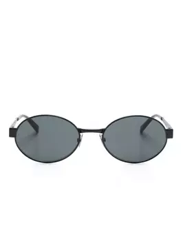 Saint Laurent Eyewear солнцезащитные очки SL692 в овальной оправе, черный