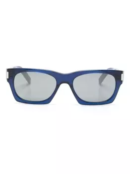 Saint Laurent Eyewear солнцезащитные очки SL 402 в квадратной оправе, синий