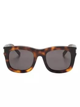 Saint Laurent Eyewear солнцезащитные очки SL 650 Monceau в квадратной оправе, коричневый