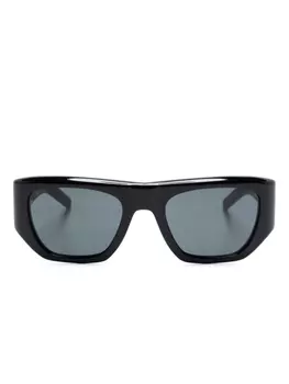 Saint Laurent Eyewear солнцезащитные очки в квадратной оправе, коричневый