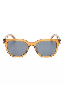 Saint Laurent Eyewear солнцезащитные очки в квадратной оправе, коричневый