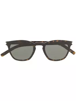 Saint Laurent Eyewear солнцезащитные очки в квадратной оправе, черный