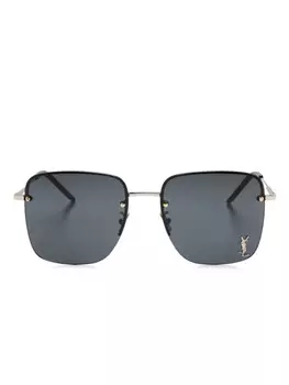 Saint Laurent Eyewear солнцезащитные очки в квадратной оправе, золотой