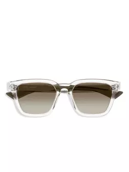 Saint Laurent Eyewear солнцезащитные очки в квадратной оправе, белый