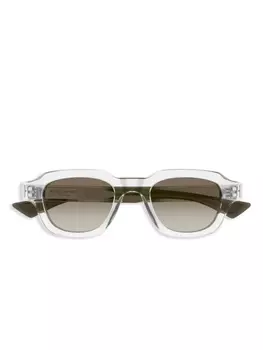 Saint Laurent Eyewear солнцезащитные очки в квадратной оправе, белый